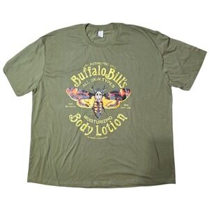 Buffalo Bill's Body Lotion T-Shirt‎ Olive Green Horror Movie Halloween 5XL